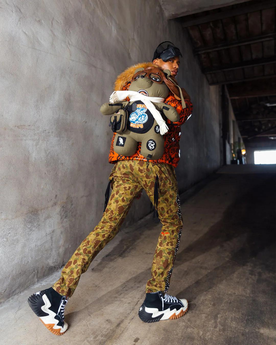 Sprayground New | CALL OF DUTY AVIATOR FEARLESS MONEYBEAR TEDDYBEAR BACKPACK