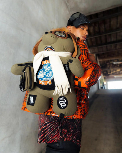 Sprayground New | CALL OF DUTY AVIATOR FEARLESS MONEYBEAR TEDDYBEAR BACKPACK