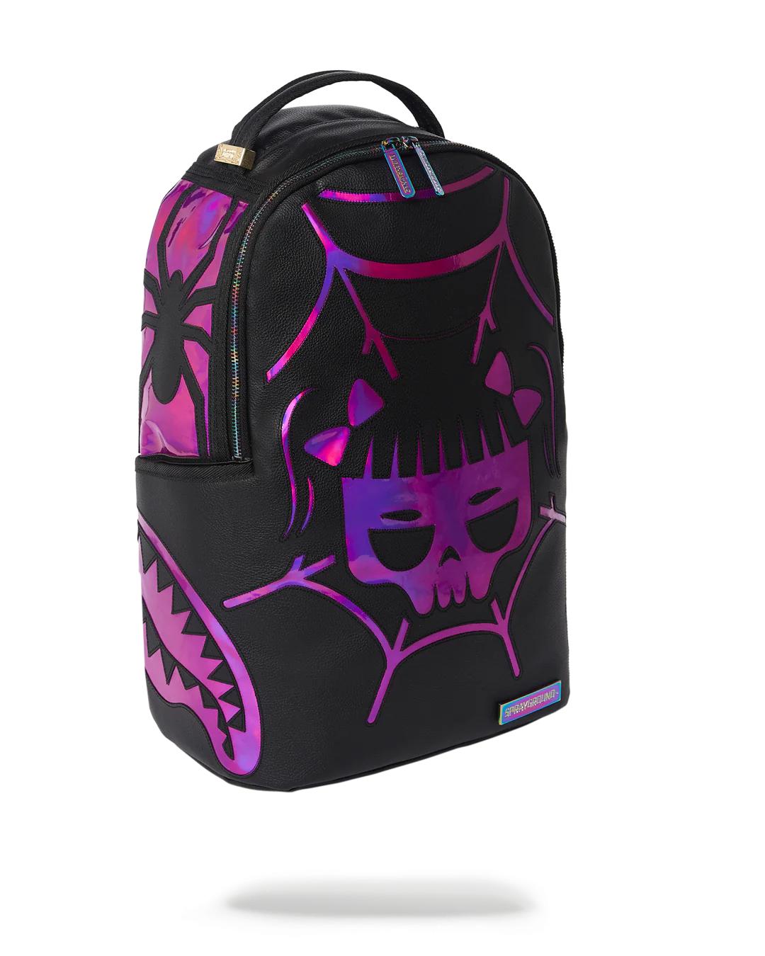 Sprayground Popular | CAZZU IRIDESCENT CUT & SEW SPIDER SKULL SHARK BACKPACK (DLXV)