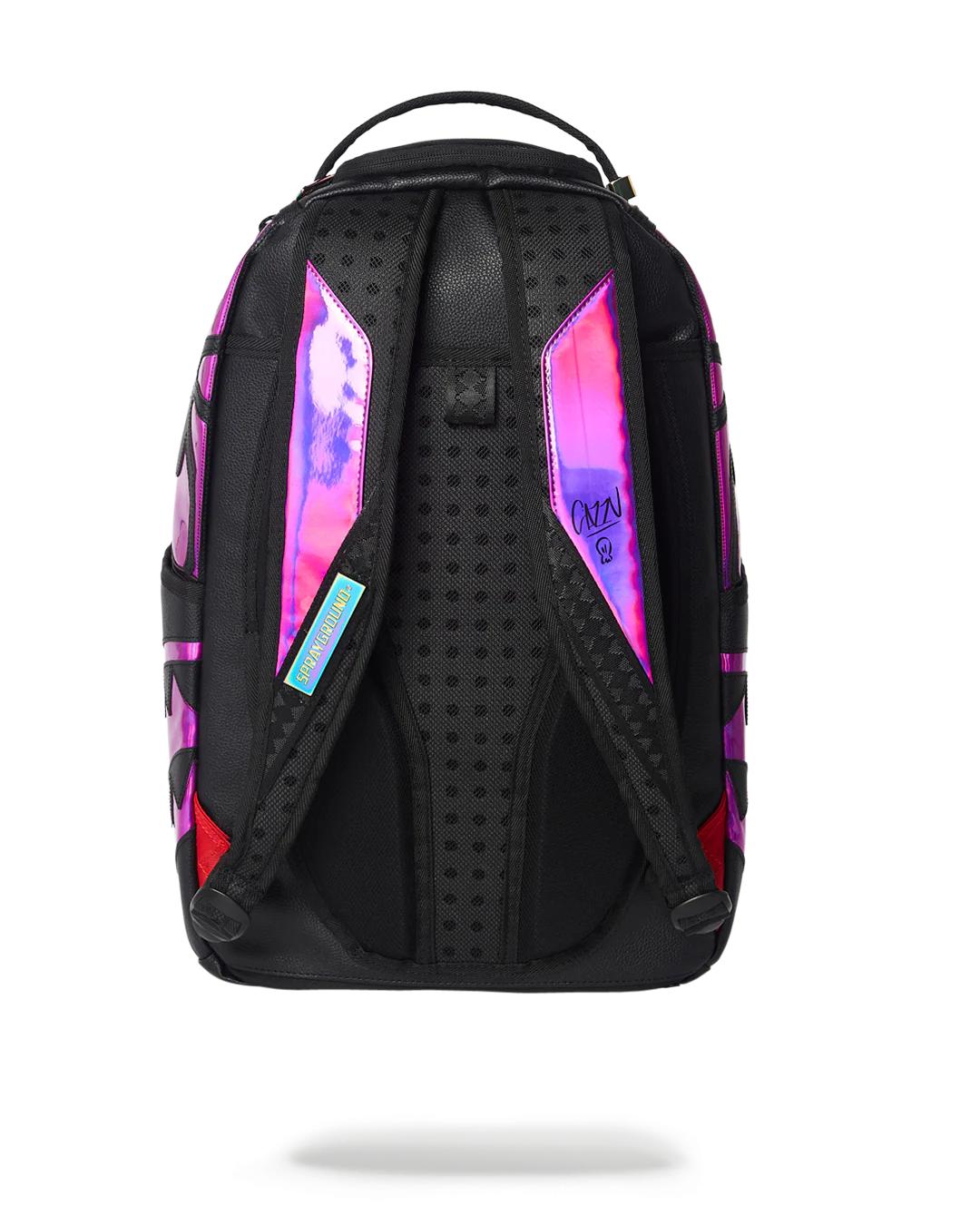 Sprayground Popular | CAZZU IRIDESCENT CUT & SEW SPIDER SKULL SHARK BACKPACK (DLXV)