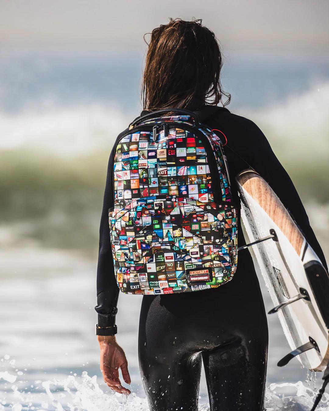 Sprayground Essential | EXIT ART COLLAB BACKPACK (DLXV)
