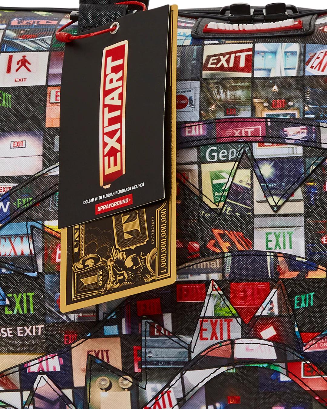 Sprayground Premium | EXIT ART COLLAB DUFFLE