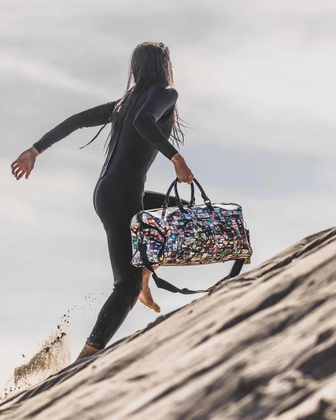 Sprayground Premium | EXIT ART COLLAB DUFFLE