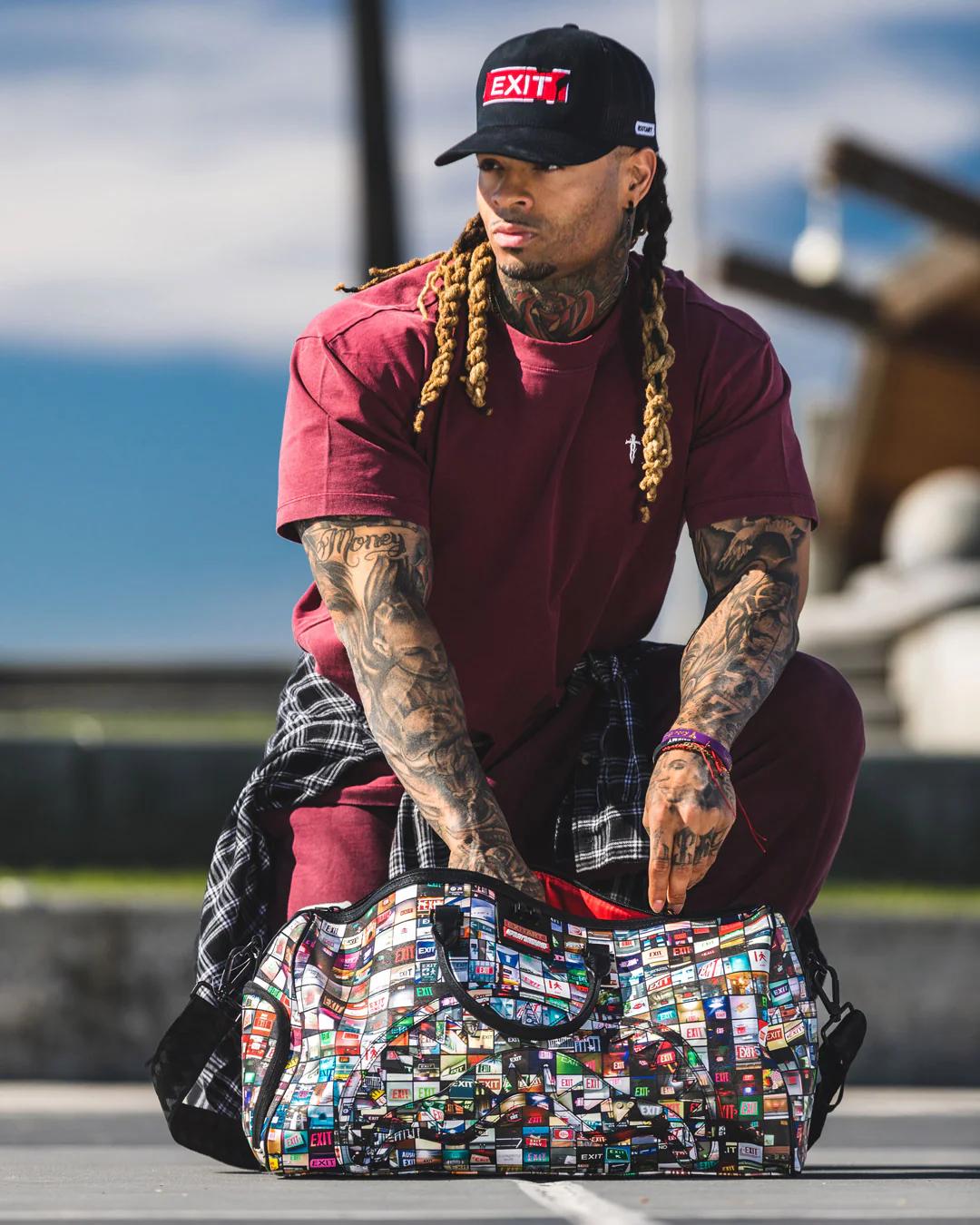 Sprayground Premium | EXIT ART COLLAB DUFFLE