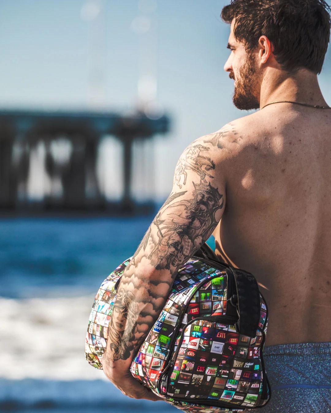 Sprayground Premium | EXIT ART COLLAB DUFFLE