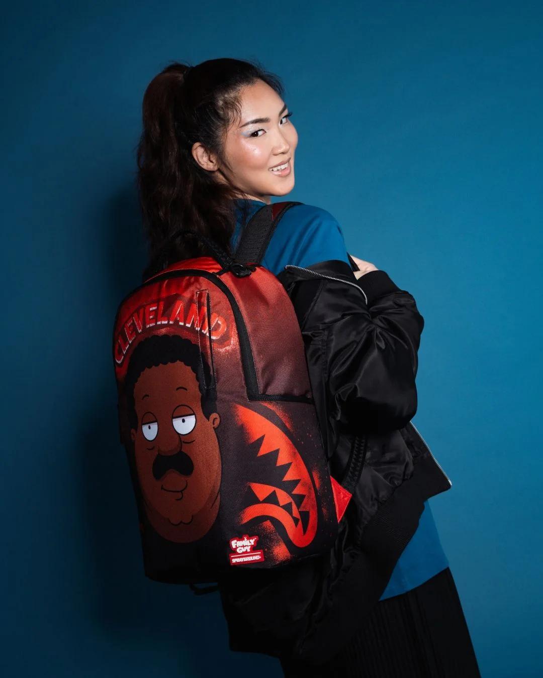 Sprayground Best Seller | CLEVELAND SHARK FAMILY GUY DLXSR BACKPACK