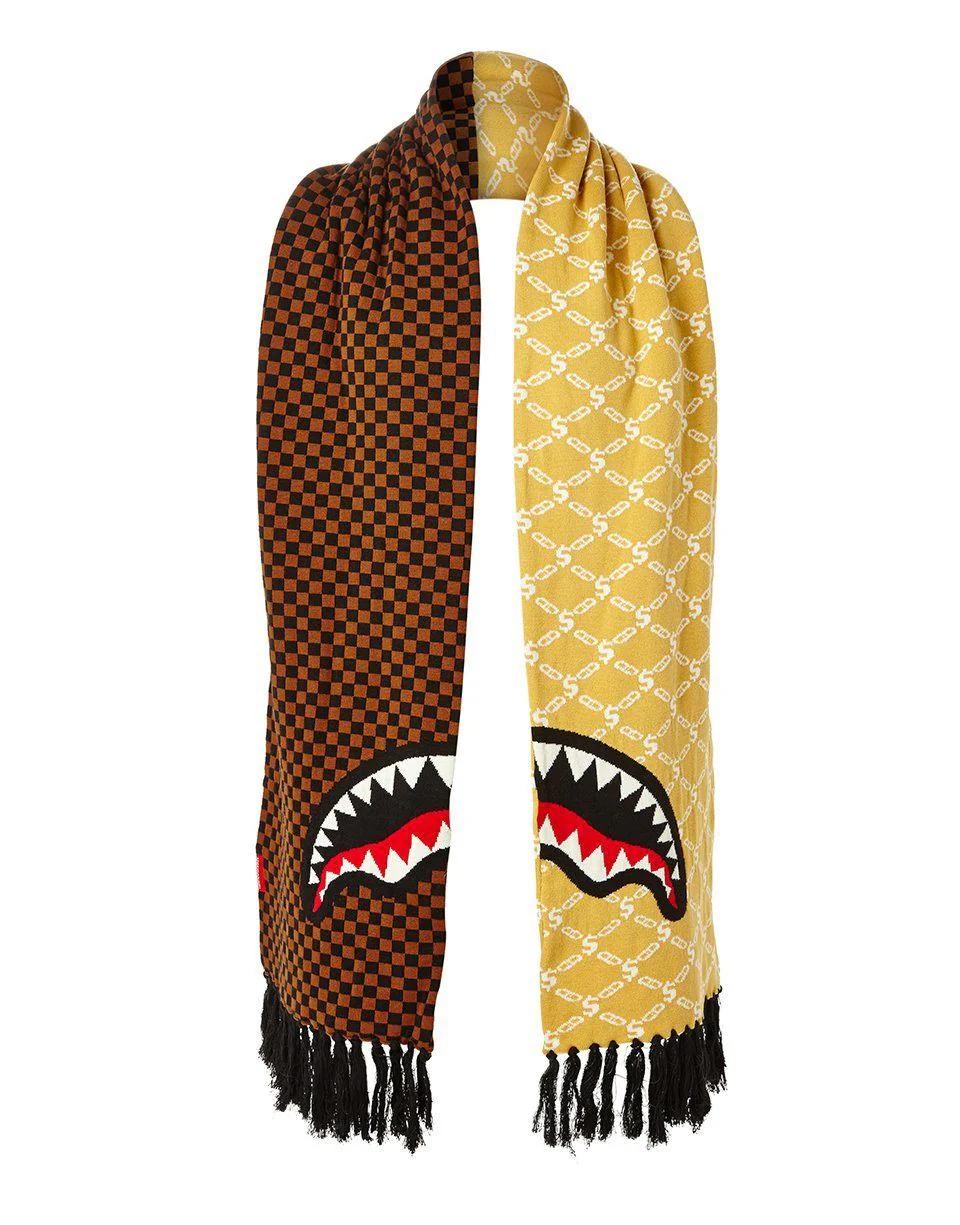 Sprayground Best Seller | SPLIT CHECKERED SHARK SCARF