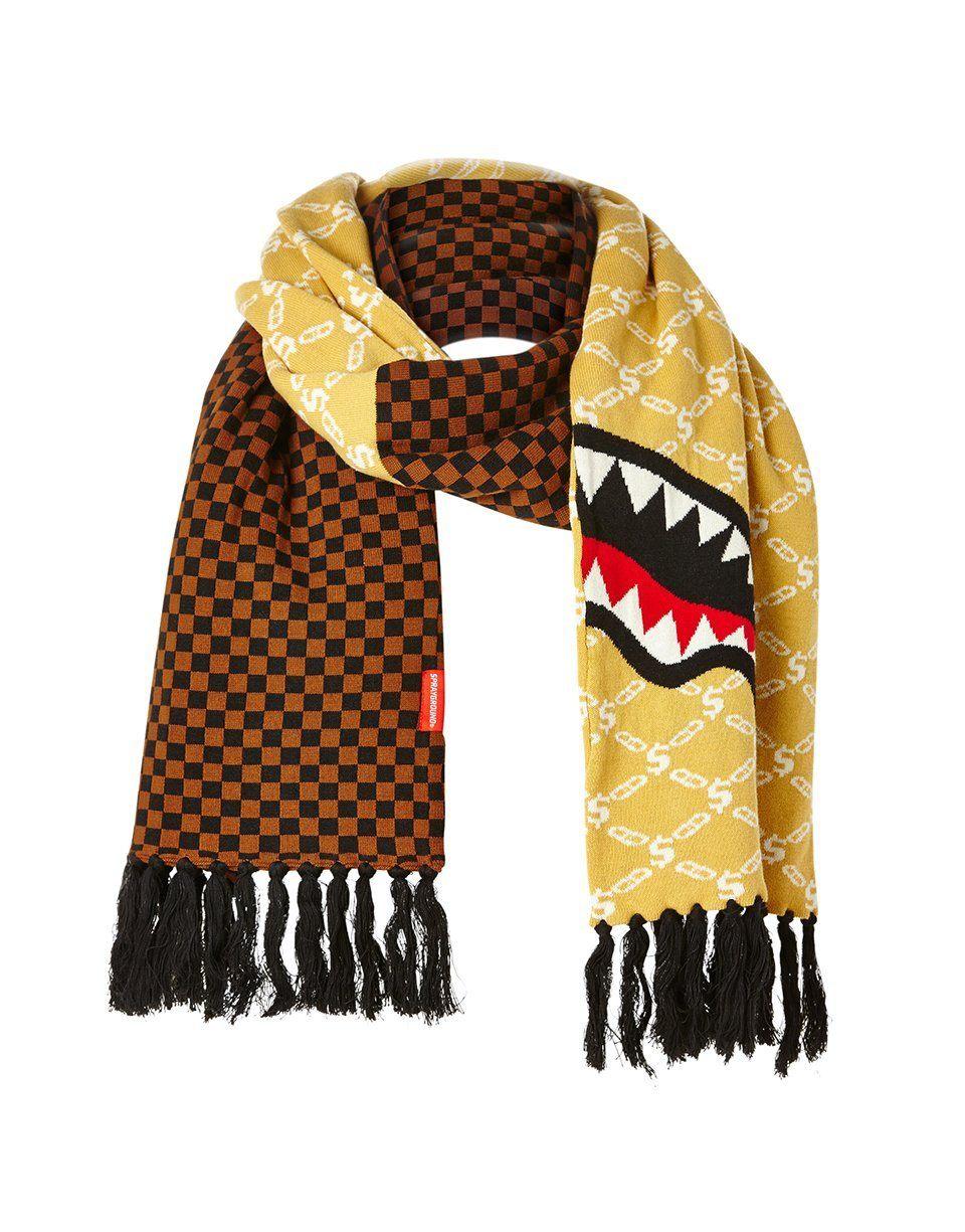 Sprayground Best Seller | SPLIT CHECKERED SHARK SCARF