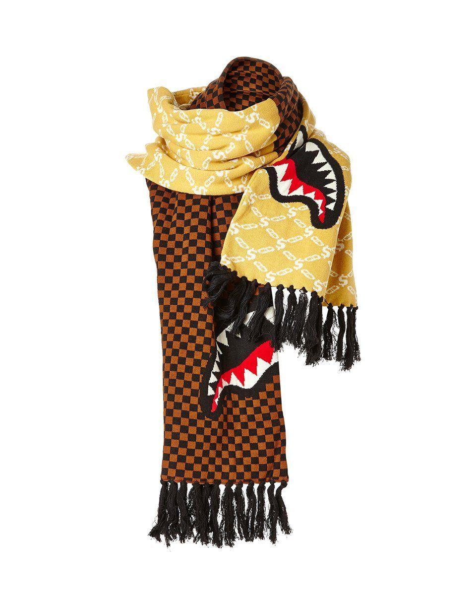 Sprayground Best Seller | SPLIT CHECKERED SHARK SCARF