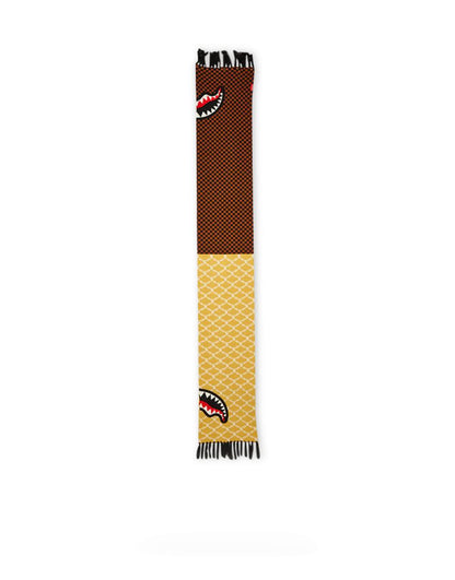 Sprayground Best Seller | SPLIT CHECKERED SHARK SCARF