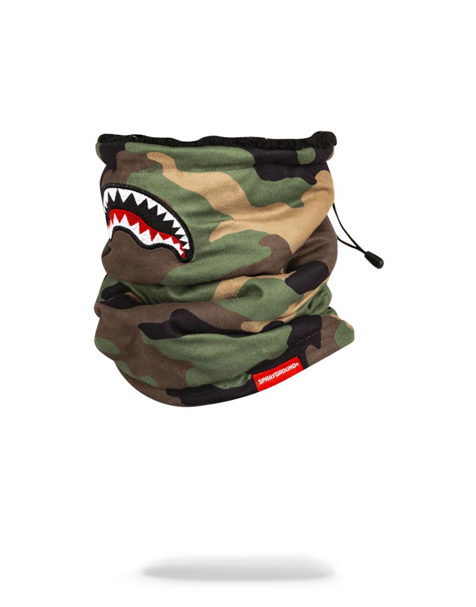 Sprayground Recommended | CAMO SHARK NECK WARMER