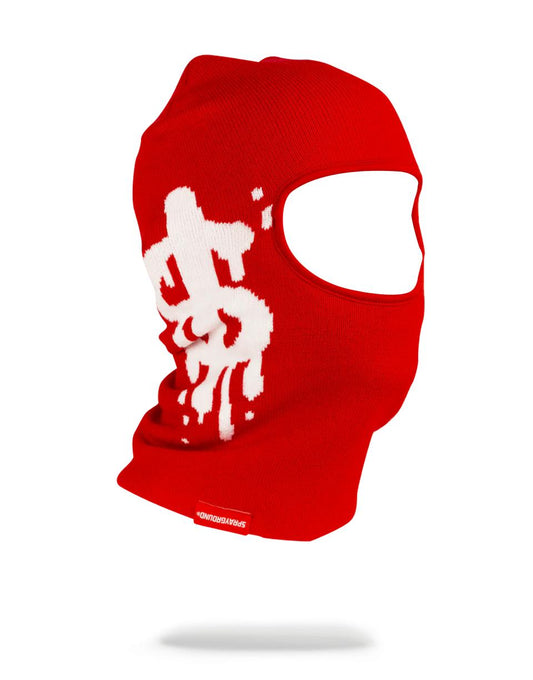 Sprayground Signature | MONEY DRIP SKI MASK (RED)
