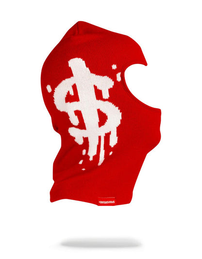 Sprayground Signature | MONEY DRIP SKI MASK (RED)
