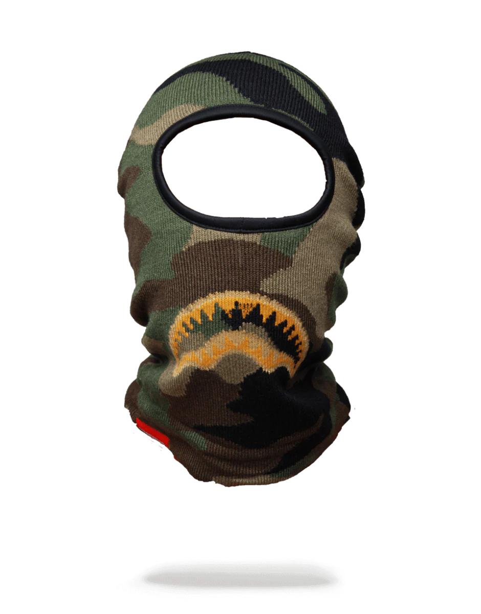 Sprayground Signature | GOLD KNIT SHARK MOUTH SKI MASK