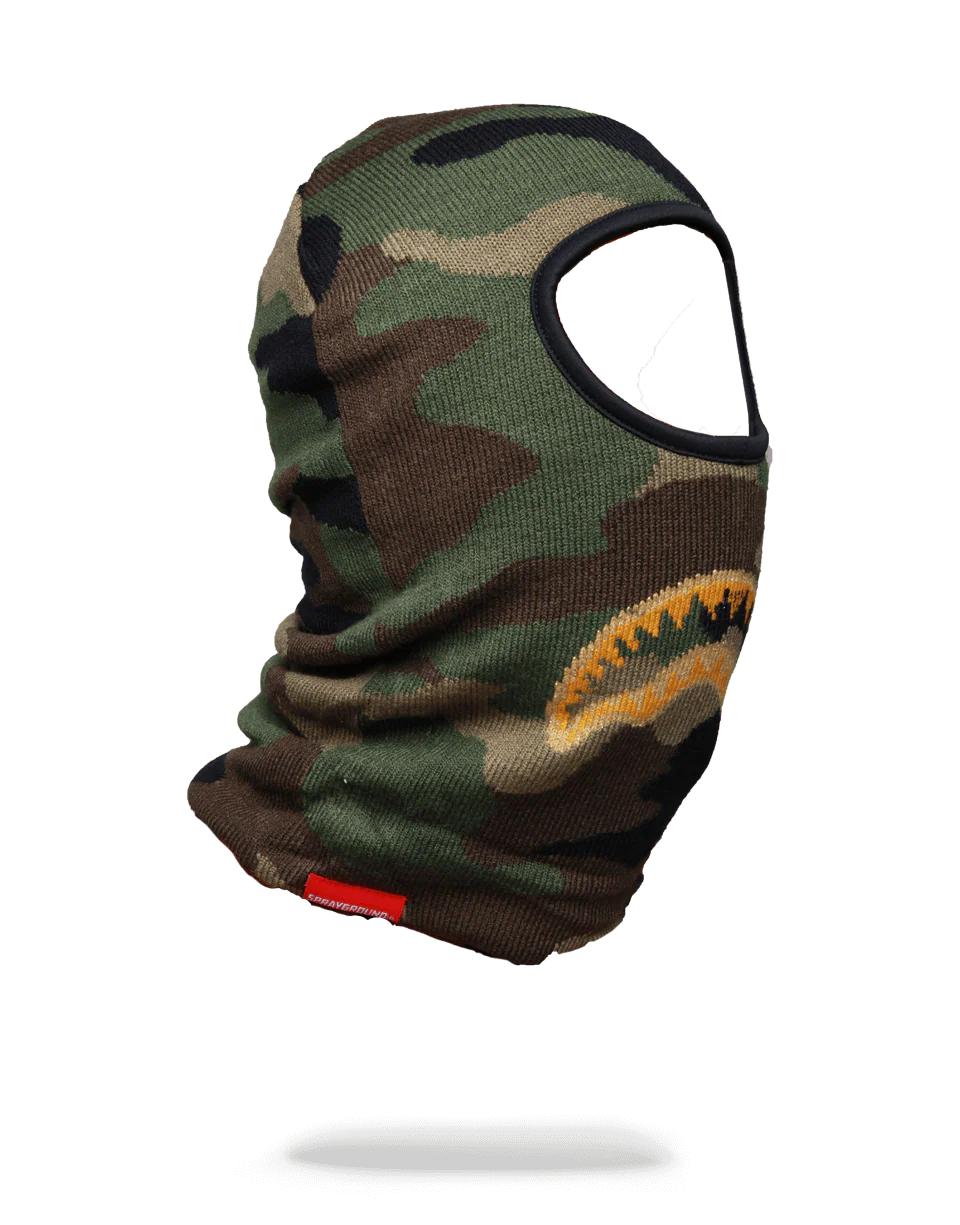 Sprayground Signature | GOLD KNIT SHARK MOUTH SKI MASK