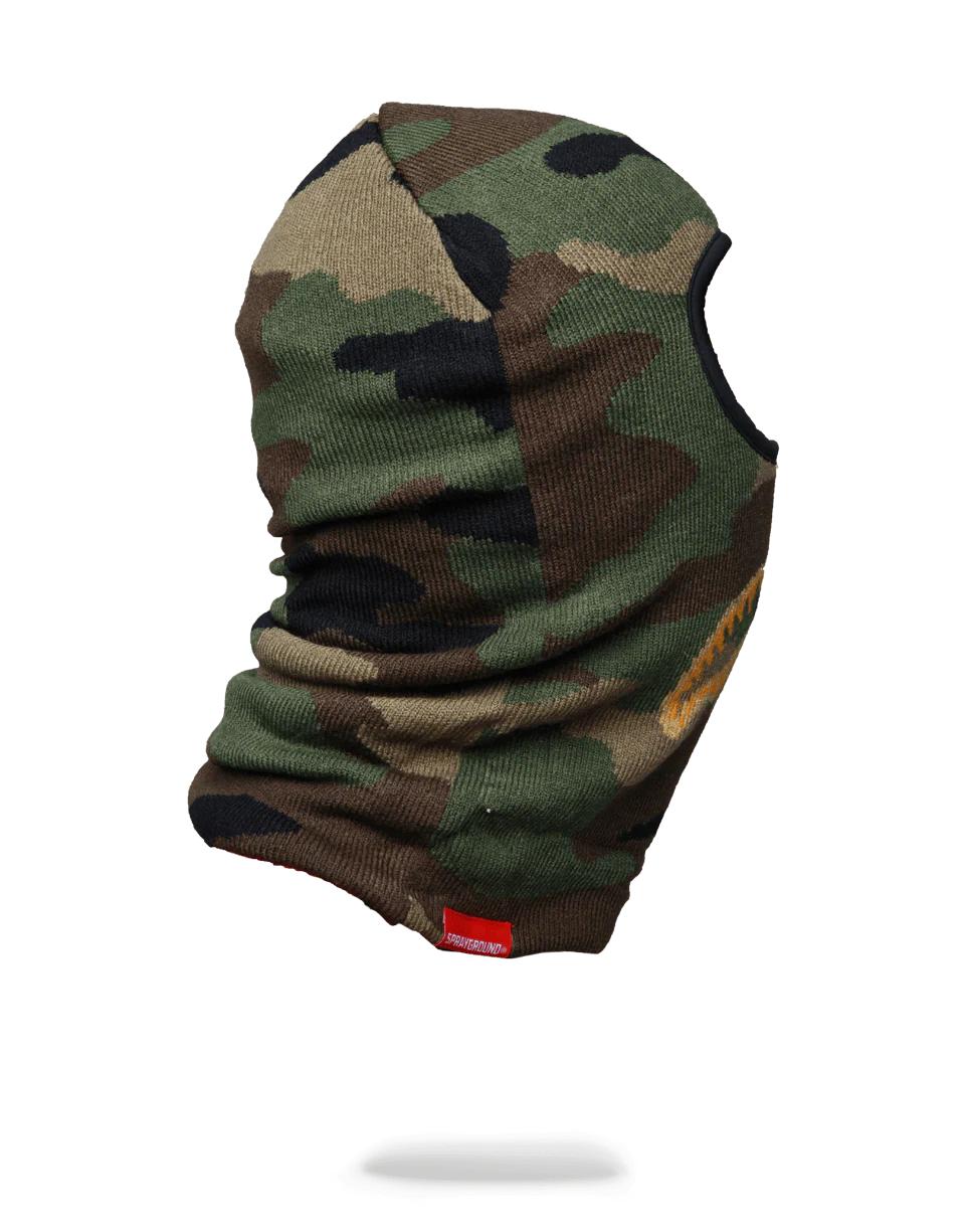 Sprayground Signature | GOLD KNIT SHARK MOUTH SKI MASK