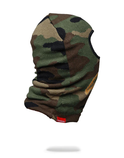 Sprayground Signature | GOLD KNIT SHARK MOUTH SKI MASK