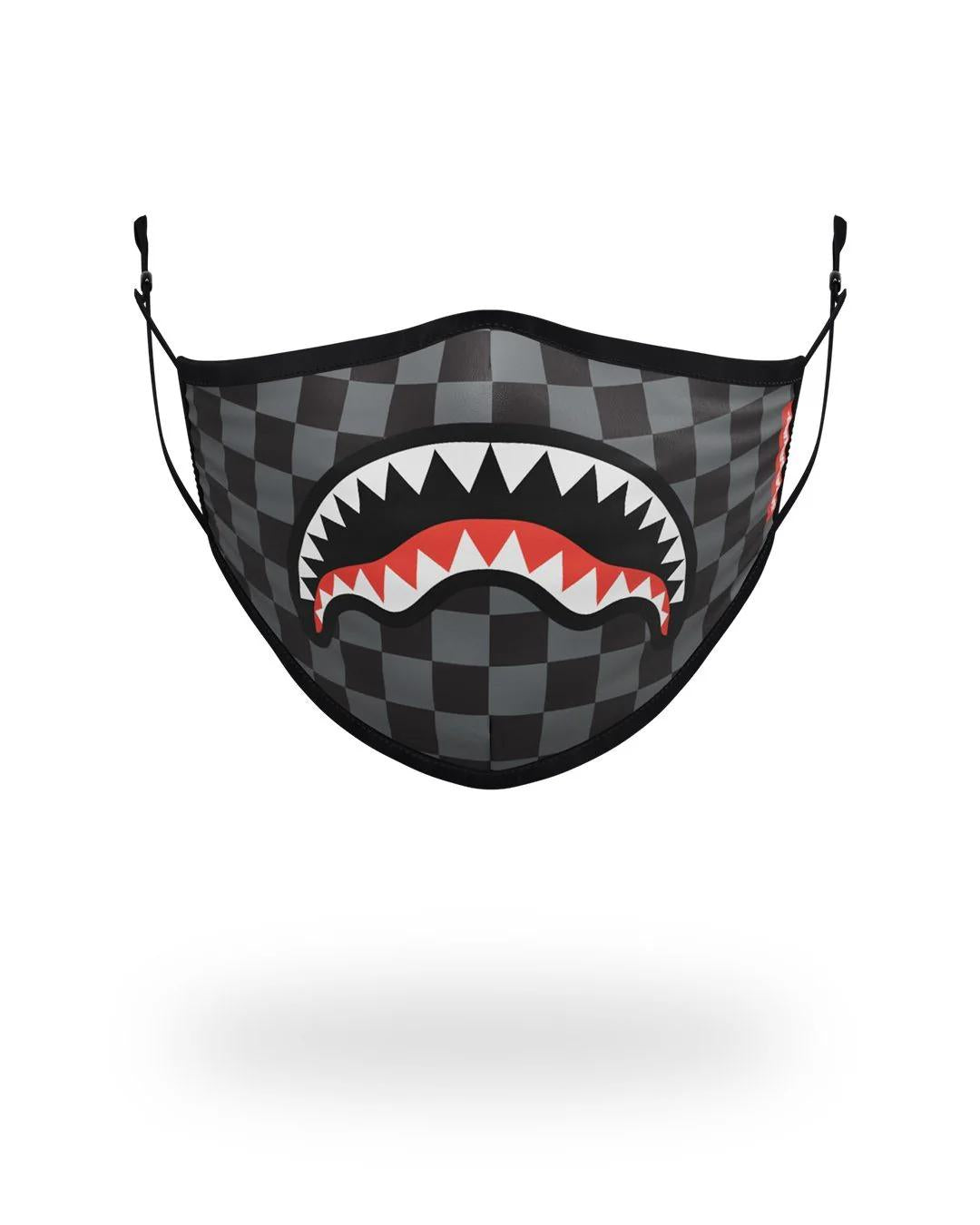 Sprayground Recommended | ADULT SHARKS IN PARIS (GREY) FORM FITTING FACE MASK