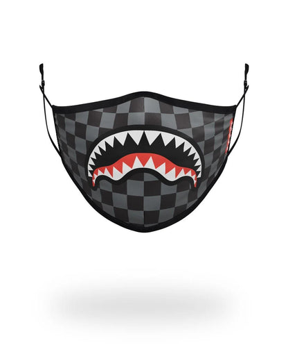 Sprayground Recommended | ADULT SHARKS IN PARIS (GREY) FORM FITTING FACE MASK