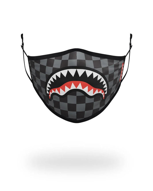 Sprayground Recommended | ADULT SHARKS IN PARIS (GREY) FORM FITTING FACE MASK