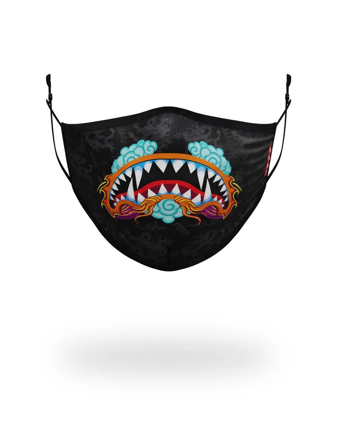 Sprayground Recommended | ADULT DRAGON SHARK FORM FITTING FACE MASK