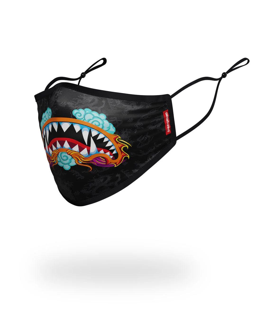 Sprayground Recommended | ADULT DRAGON SHARK FORM FITTING FACE MASK