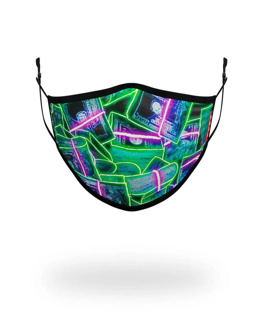 Sprayground Exclusive | ADULT NEON MONEY FORM FITTING FACE MASK