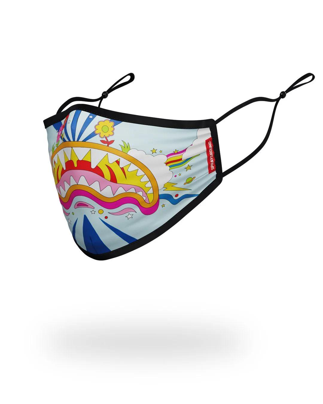 Sprayground Premium | ADULT GROOVY SHARK FORM FITTING FACE MASK