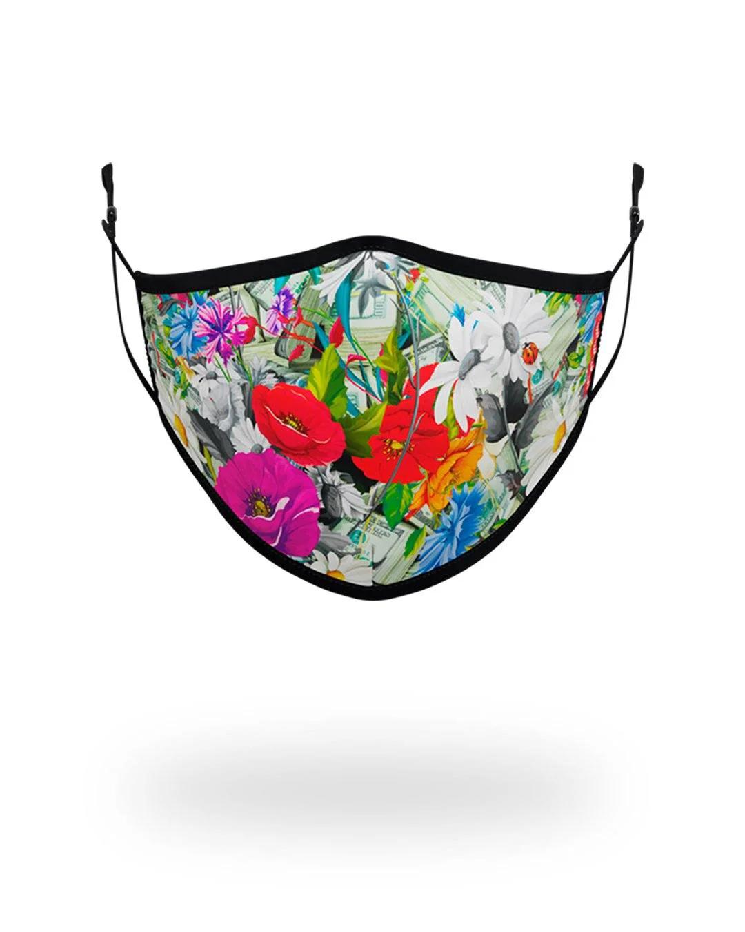 Sprayground Featured | ADULT FLORAL MONEY FORM FITTING FACE MASK