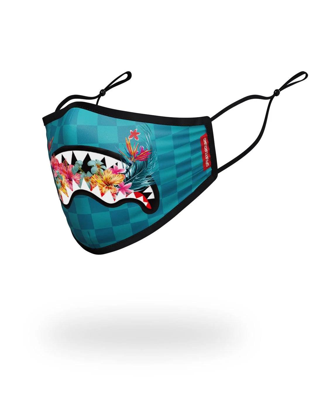 Sprayground Popular | ADULT BLOSSOM SHARK FORM FITTING FACE MASK