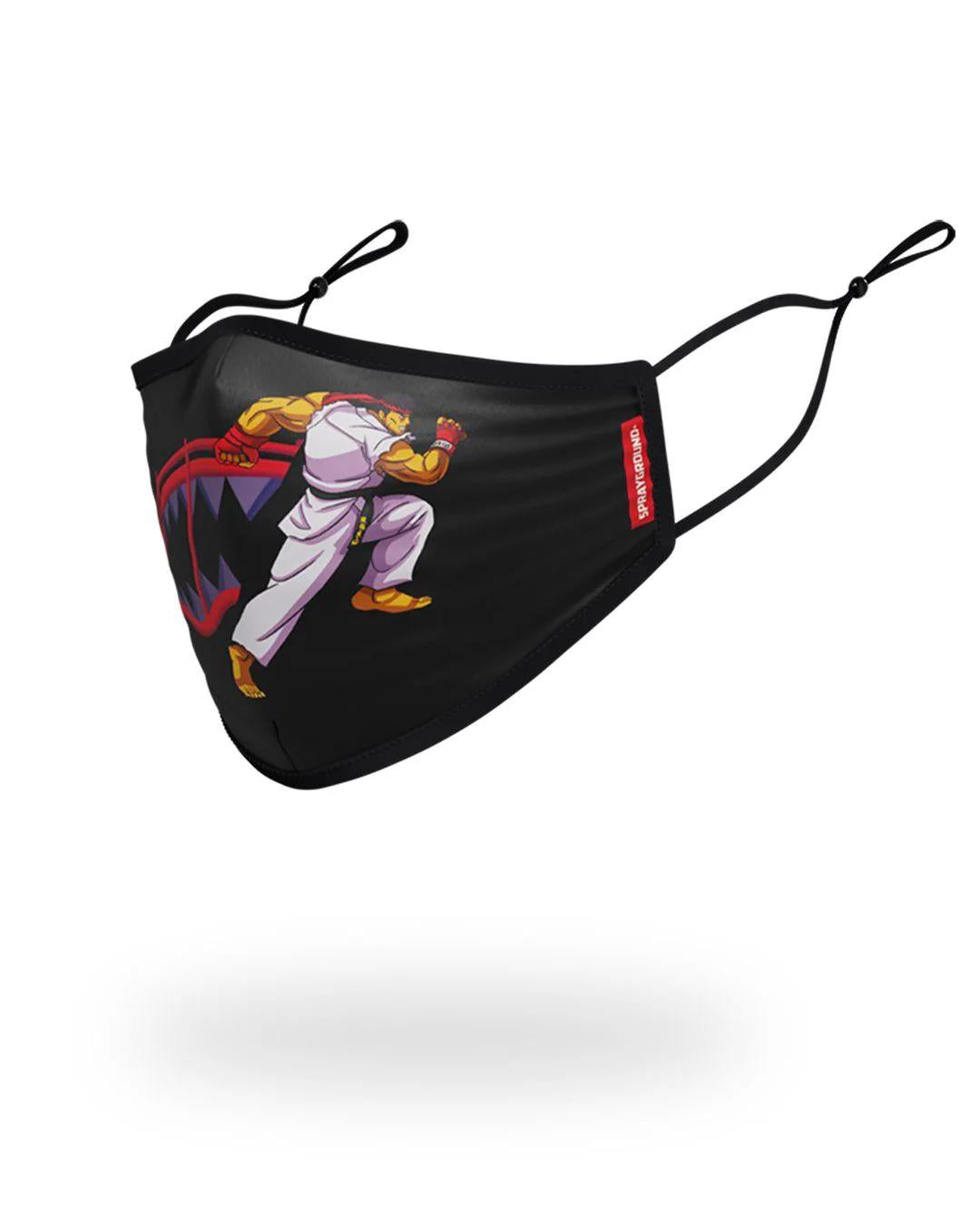 Sprayground Best Seller | ADULT STREET FIGHTER RYU SHARK FORM FITTING FACE-COVERING