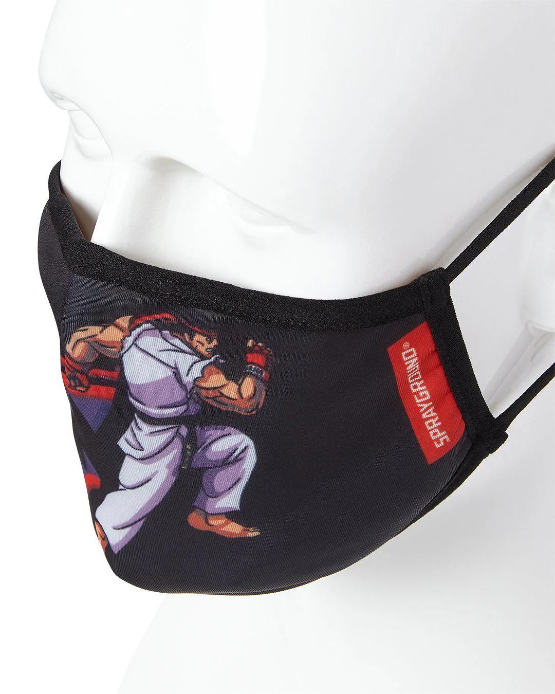 Sprayground Best Seller | ADULT STREET FIGHTER RYU SHARK FORM FITTING FACE-COVERING