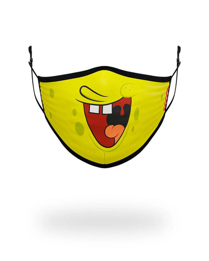 Sprayground Recommended | ADULT SPONGEBOB SMILE FORM FITTING FACE-COVERING
