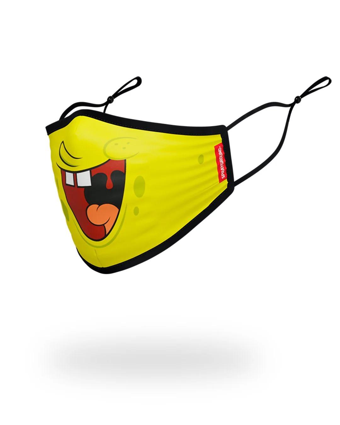 Sprayground Recommended | ADULT SPONGEBOB SMILE FORM FITTING FACE-COVERING