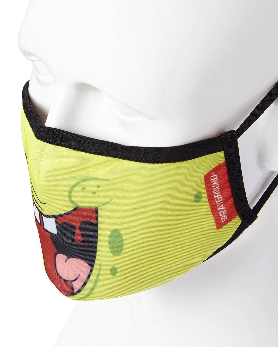 Sprayground Recommended | ADULT SPONGEBOB SMILE FORM FITTING FACE-COVERING
