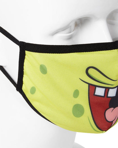 Sprayground Recommended | ADULT SPONGEBOB SMILE FORM FITTING FACE-COVERING