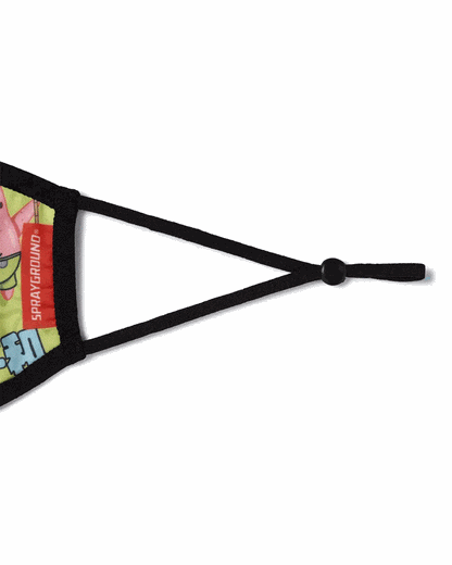 Sprayground Exclusive | ADULT SPONGEBOB JAPAN SHARK FORM FITTING FACE-COVERING