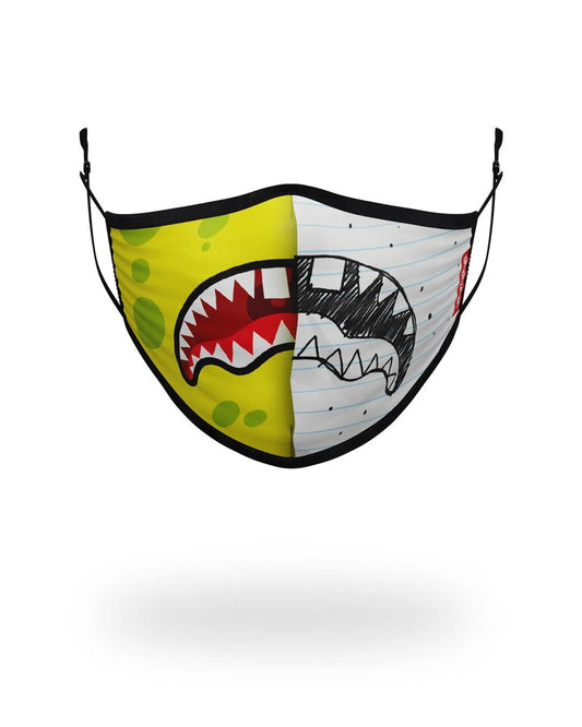 Sprayground Signature | ADULT DOODLEBOB SPLIT SHARK FORM FITTING FACE-COVERING