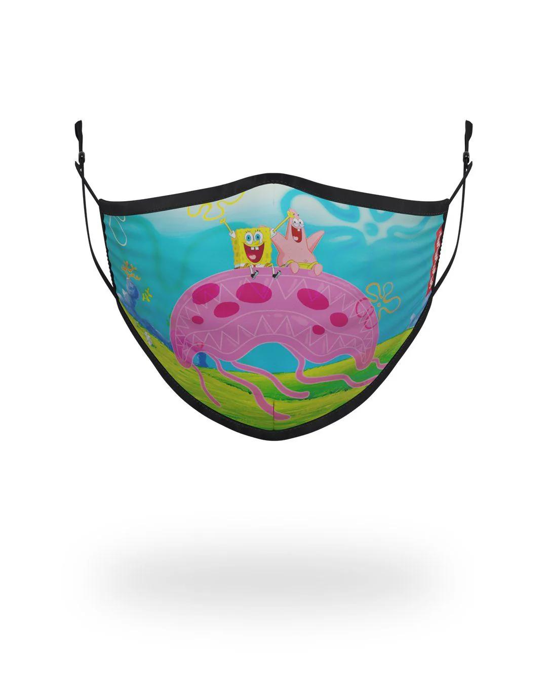 Sprayground Essential | ADULT SPONGEBOB JELLY SHARK FORM FITTING FACE-COVERING