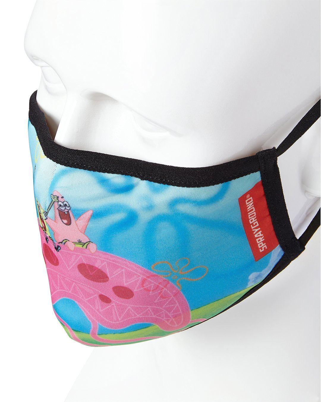 Sprayground Essential | ADULT SPONGEBOB JELLY SHARK FORM FITTING FACE-COVERING