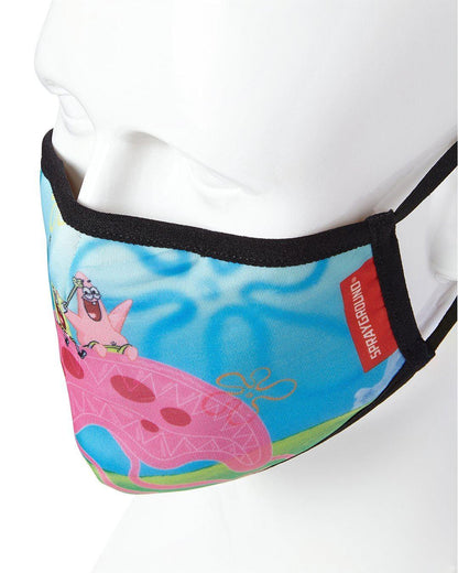 Sprayground Essential | ADULT SPONGEBOB JELLY SHARK FORM FITTING FACE-COVERING