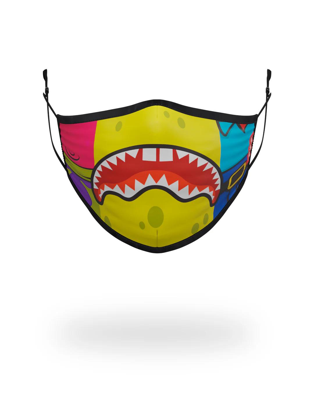 Sprayground Premium | ADULT SPONGEBOB OG SHARK FORM FITTING FACE-COVERING