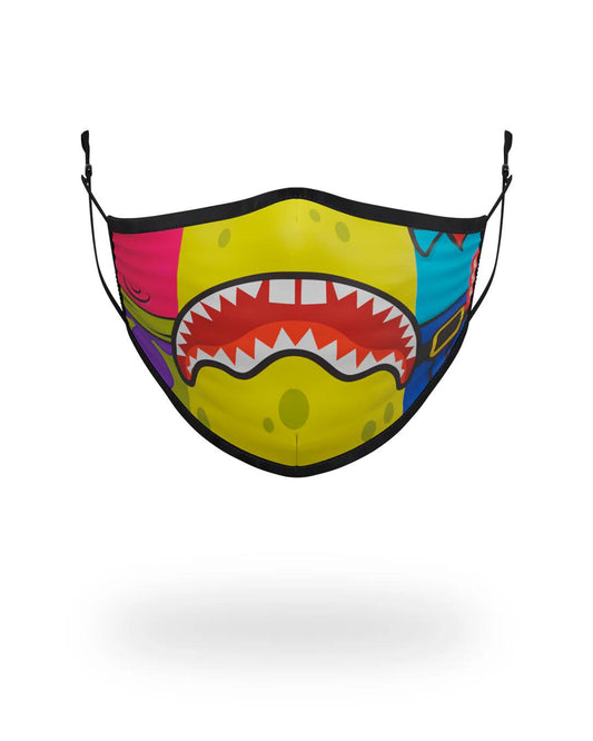 Sprayground Premium | ADULT SPONGEBOB OG SHARK FORM FITTING FACE-COVERING