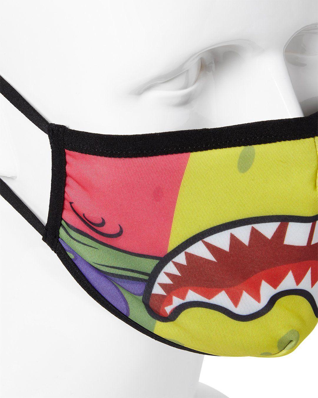 Sprayground Premium | ADULT SPONGEBOB OG SHARK FORM FITTING FACE-COVERING