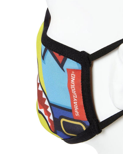 Sprayground Premium | ADULT SPONGEBOB OG SHARK FORM FITTING FACE-COVERING