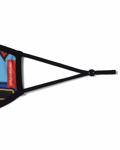 Sprayground Premium | ADULT SPONGEBOB OG SHARK FORM FITTING FACE-COVERING