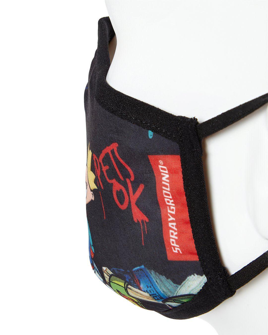 Sprayground New | ADULT HEY ARNOLD MONEY STACKS FORM FITTING FACE-COVERING