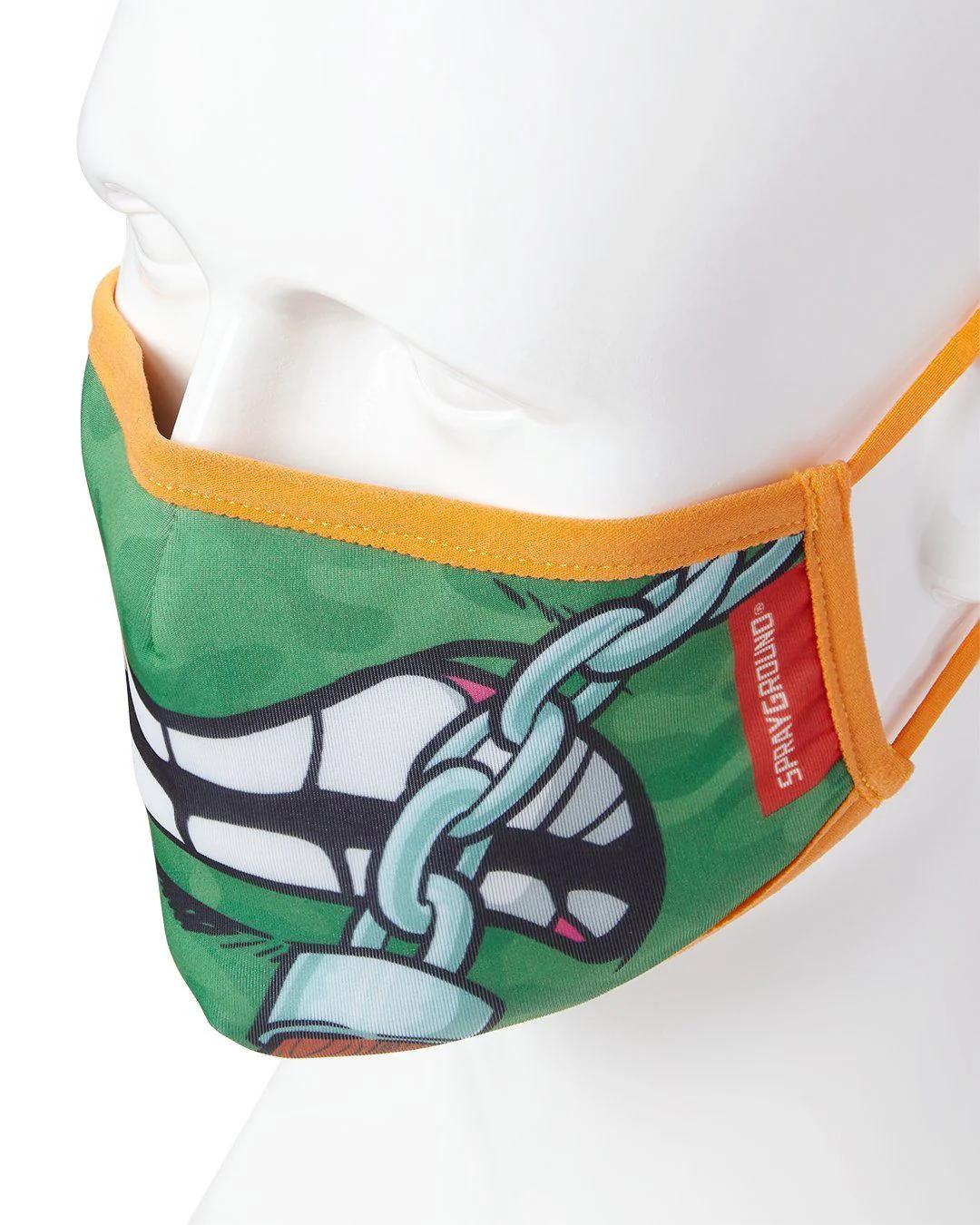 Sprayground Featured | ADULT TMNT: MICHELANGELO SHARK FORM FITTING FACE-COVERING