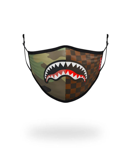 Sprayground Exclusive | KIDS FORM FITTING MASK: CHECKS & CAMO
