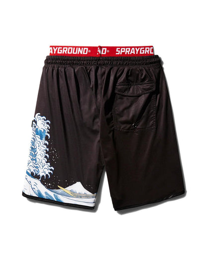Sprayground Essential | DRAGON WAVE CORTO SWIM TRUNKS (BLACK)